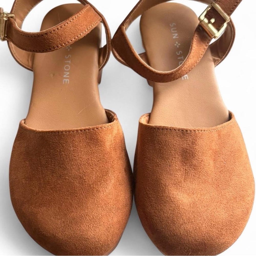 Sun + Stone Girl Brown Flats